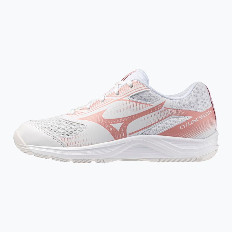 Dámske volejbalové topánky Mizuno Cyclone Speed 5 white/rose elegance/lava falls