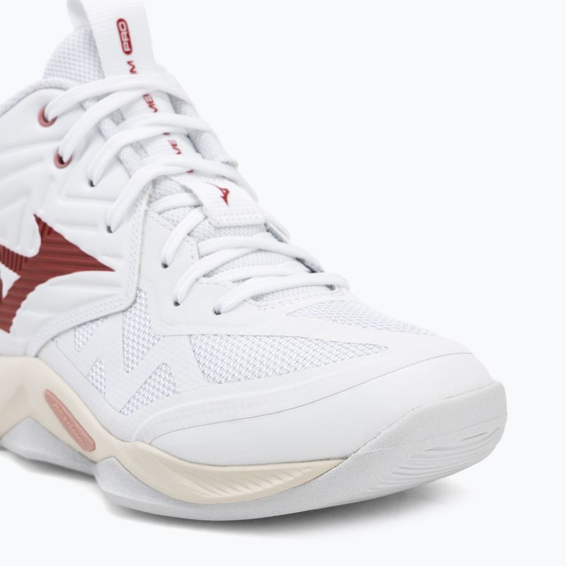 Dámske volejbalové topánky Mizuno Wave Momentum Pro Mid white/rose elegance/lava falls 7