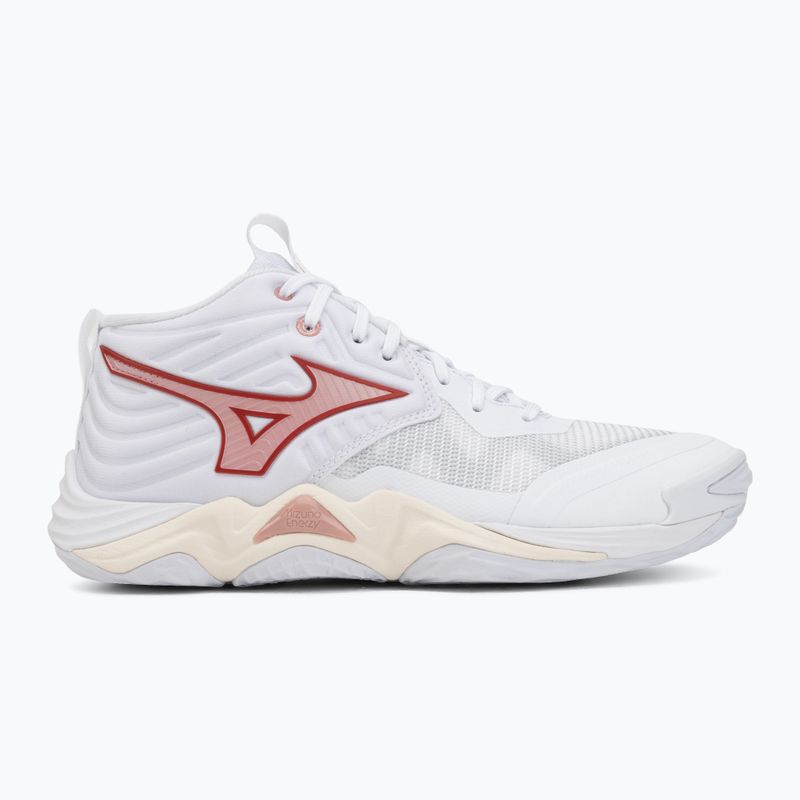 Dámske volejbalové topánky  Mizuno Wave Momentum Elite Mid white/rose elegance/lava falls 2