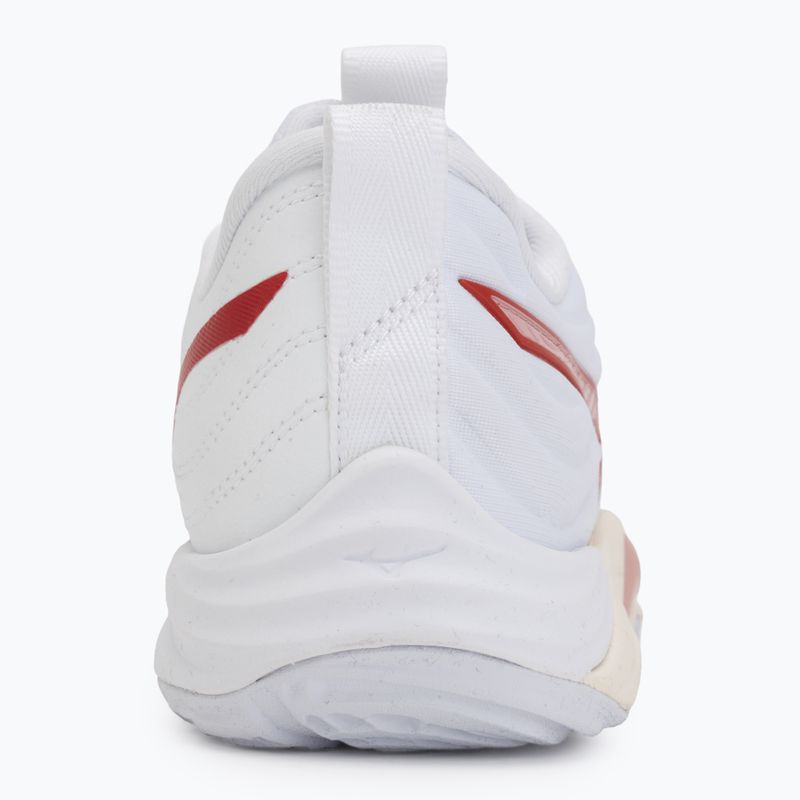 Dámske volejbalové topánky Mizuno Wave Momentum Elite white/rose elegance/lava falls 6
