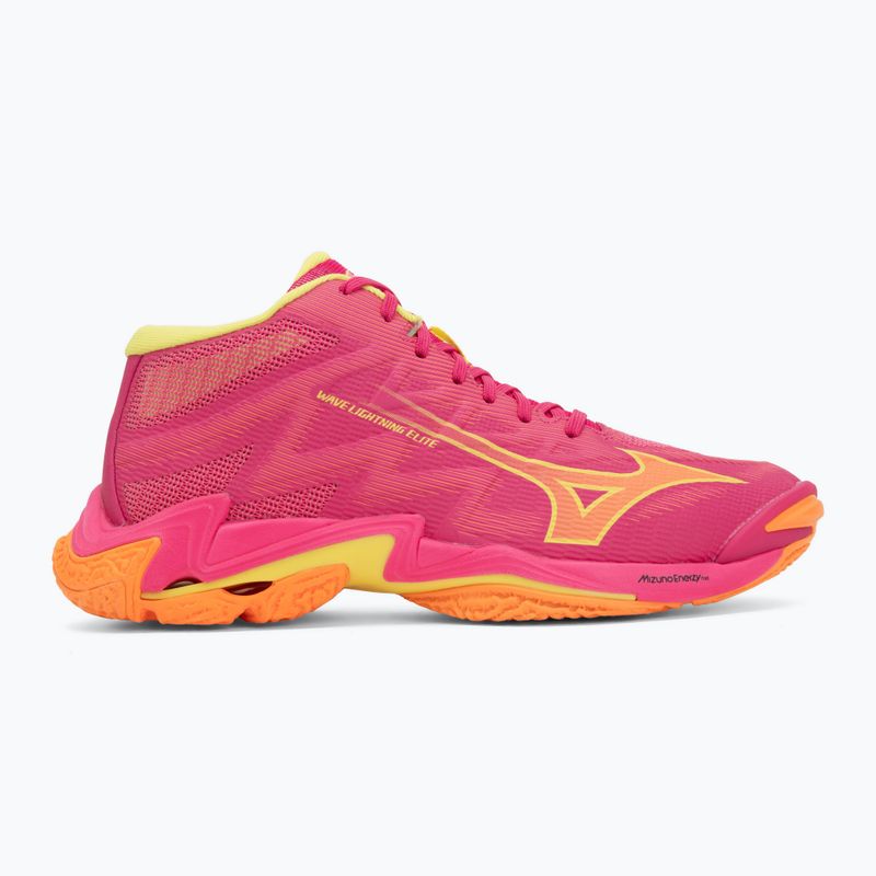 Volejbalové topánky Mizuno Wave Lightning Elite Mid pink tetra/fortune yellow/light 2