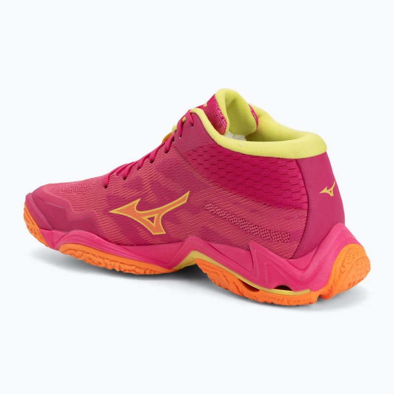 Volejbalové topánky Mizuno Wave Lightning Elite Mid pink tetra/fortune yellow/light 3