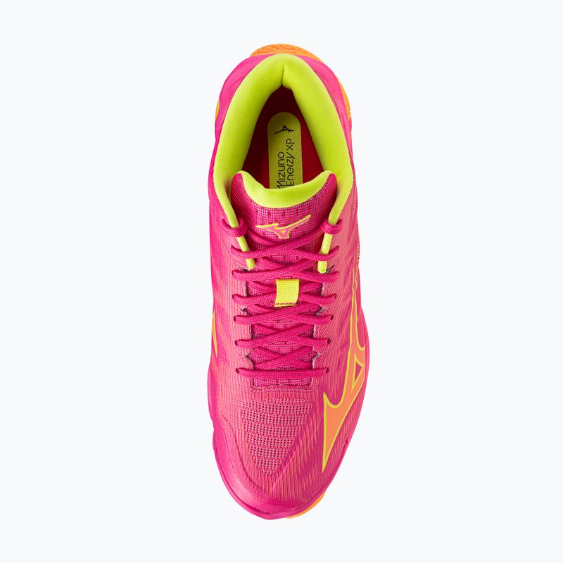 Volejbalové topánky Mizuno Wave Lightning Elite Mid pink tetra/fortune yellow/light 5