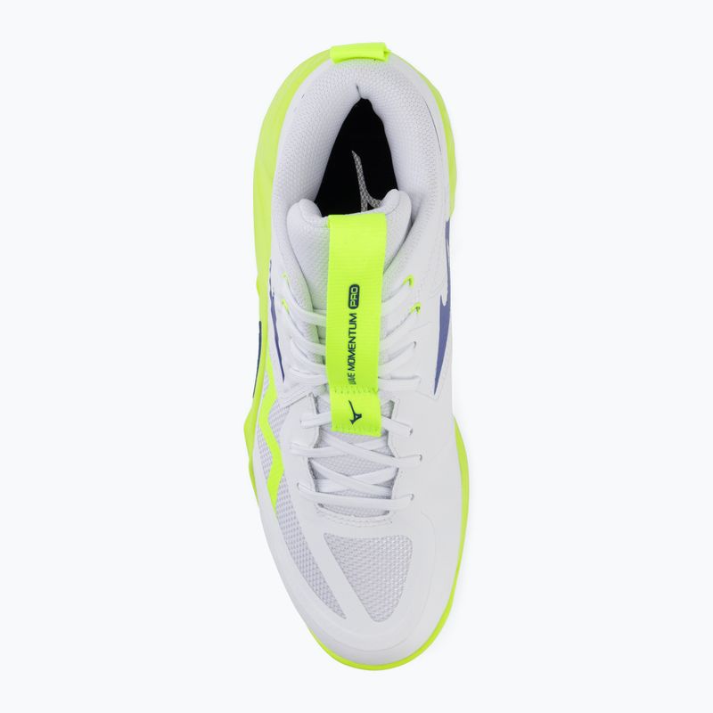 Volejbalové topánky Mizuno Wave Momentum Pro Mid white/lightning yellow/dazzling blue 5