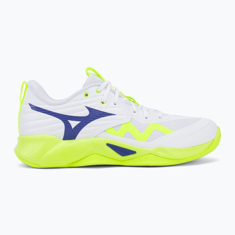 Volejbalové topánky Mizuno Wave Momentum Pro white/lightning yellow/dazzling blue 2