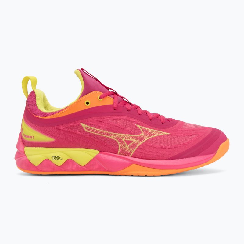 Volejbalové topánky Mizuno Wave Luminous 3 mugen pink tetra/fortune yellow/ligh 2