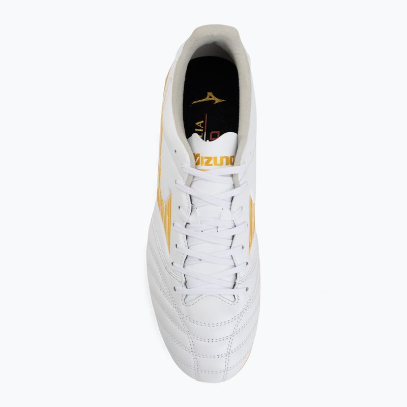 Futbalové kopačky Mizuno Morelia Neo IV Pro FG white/mp gold/cool gray 3c 5
