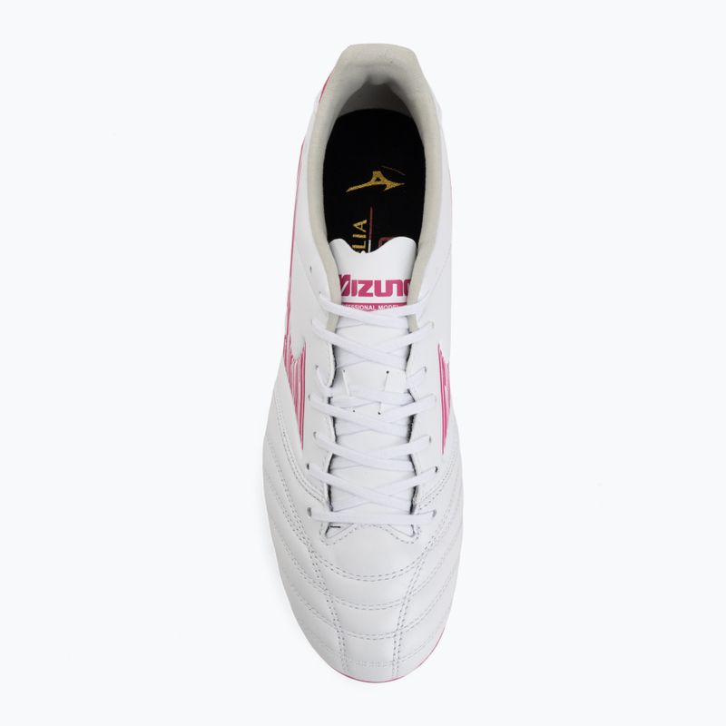 Futbalové kopačky Mizuno Morelia Neo IV Pro FG white/fuchsia purple/fuchsia purple 5