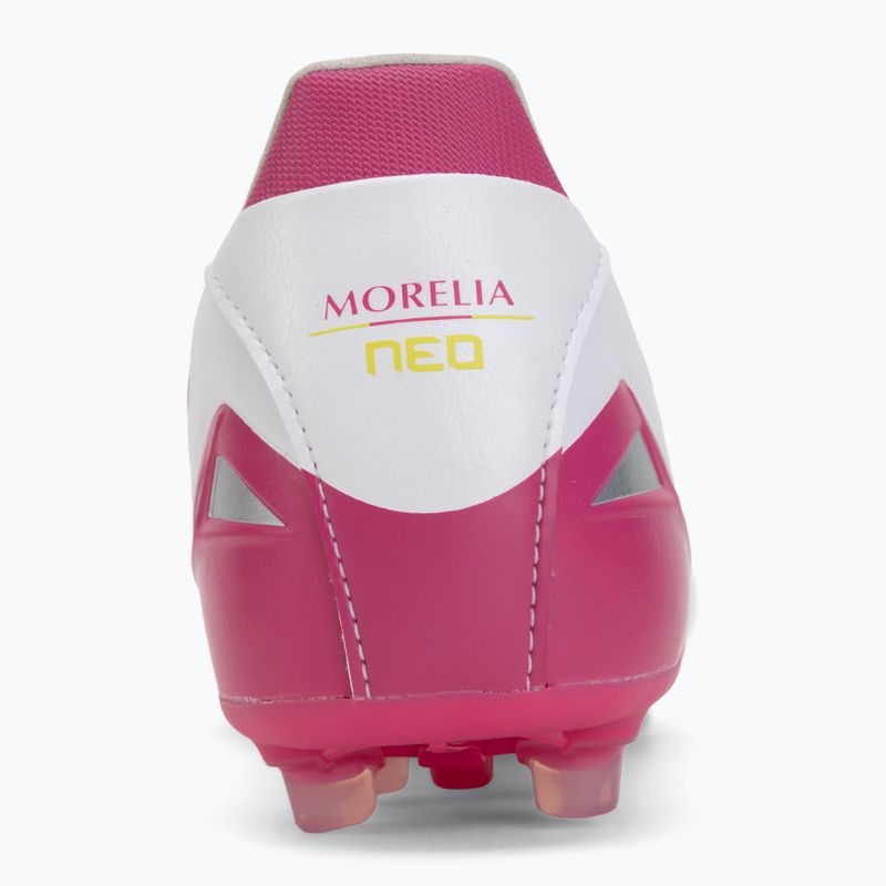 Futbalové kopačky Mizuno Morelia Neo IV Pro AG white/fuchsia purple/fuchsia purple 6