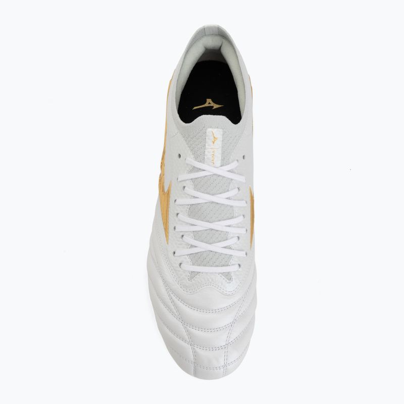Futbalové kopačky Mizuno Morelia Neo IV Beta Japan AG white/mp gold/cool gray 3c 5