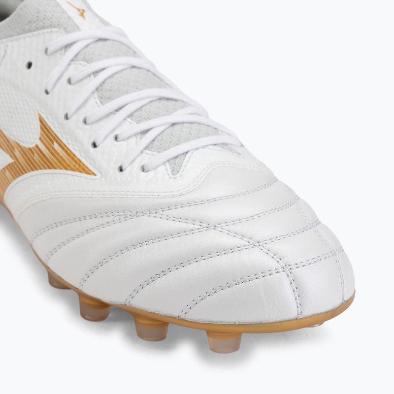 Futbalové kopačky Mizuno Morelia Neo IV Beta Elite FG white/mp gold/cool gray 3c 7