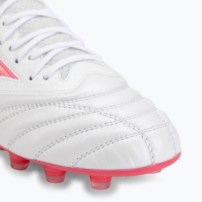 Futbalové kopačky Mizuno Morelia Neo IV Beta Elite FG white/pink tetra/fuchsia purple 7