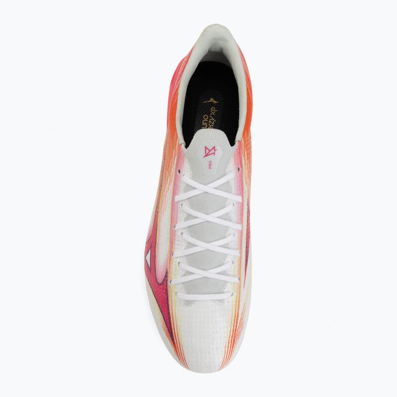 Kopačky Mizuno Alfa III Pro FG white/fuchsia purple 5