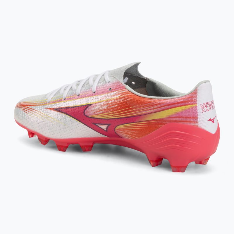 Kopačky Mizuno Alfa III Elite FG white/fuchsia purple 3