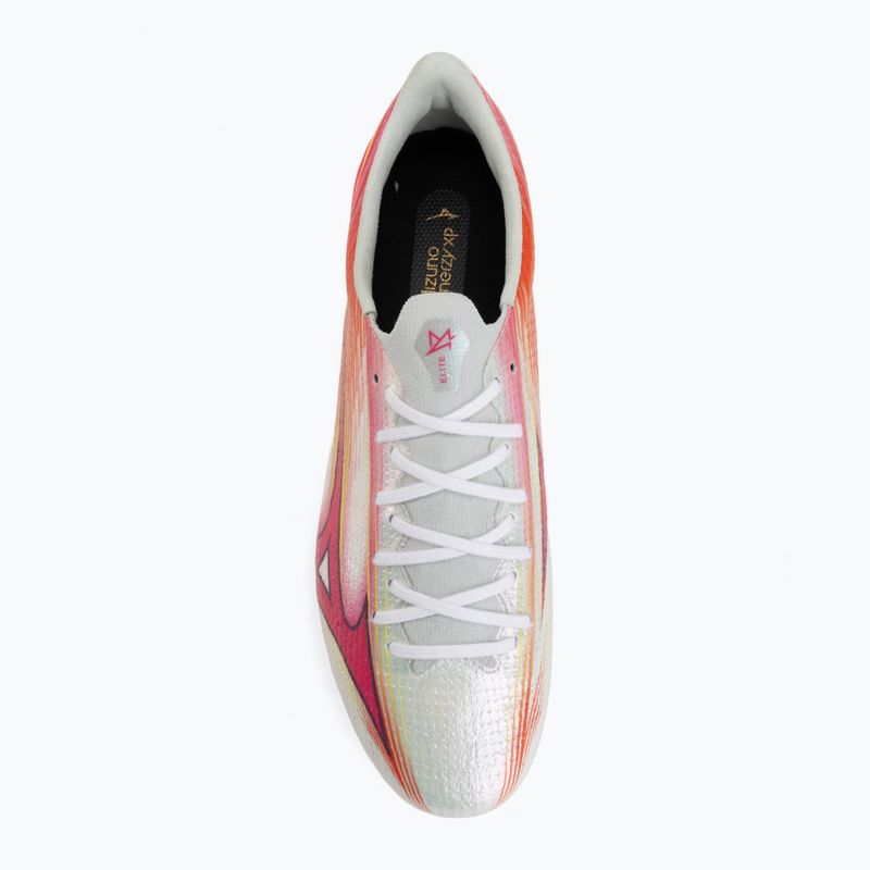 Kopačky Mizuno Alfa III Elite FG white/fuchsia purple 5