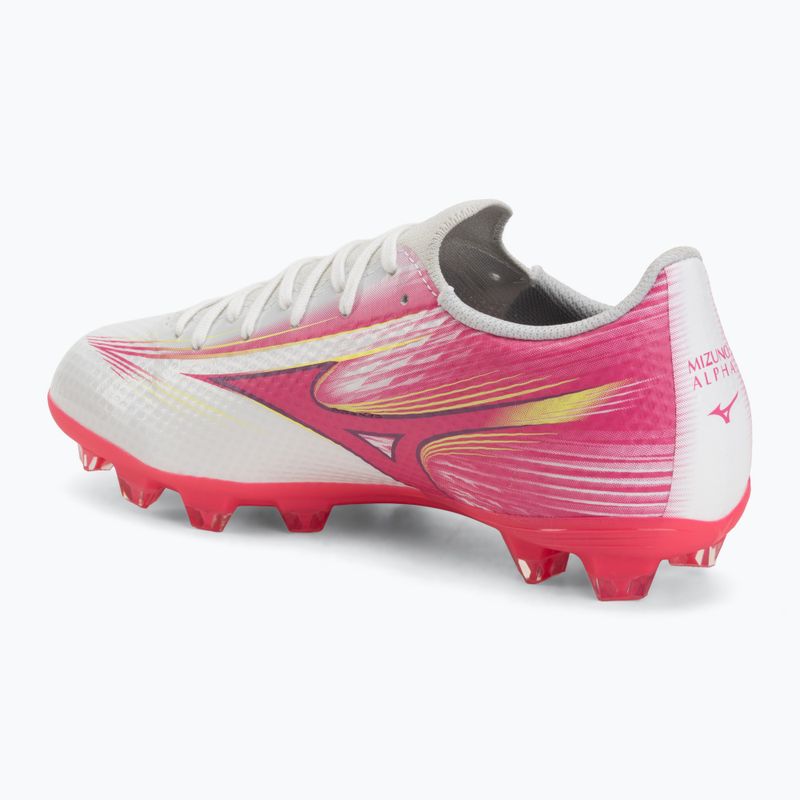 Detské kopačky Mizuno Alfa III Select Jr FG white/fuchsia purple 3