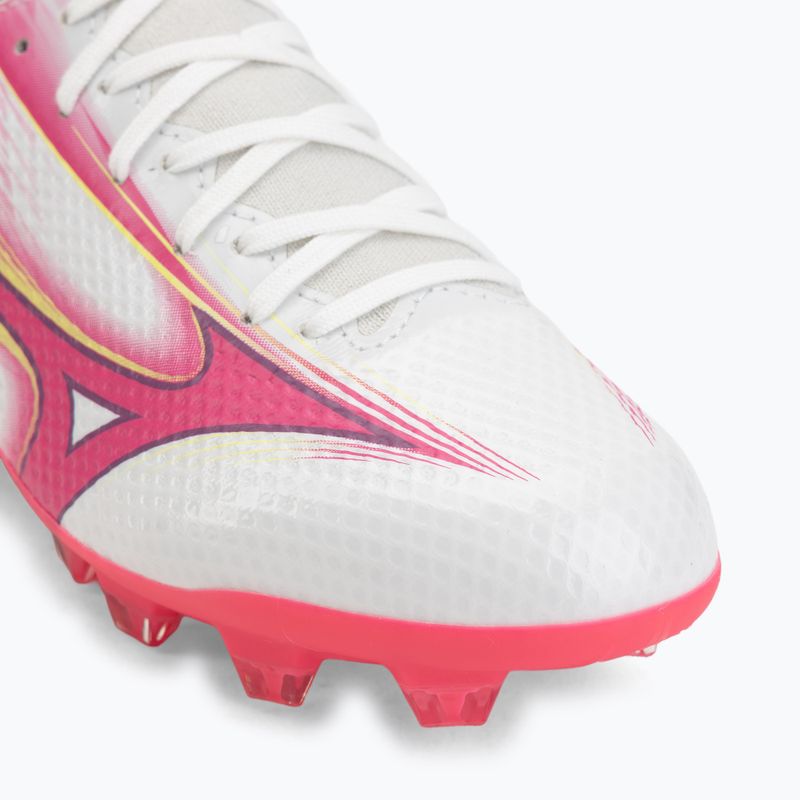 Detské kopačky Mizuno Alfa III Select Jr FG white/fuchsia purple 7
