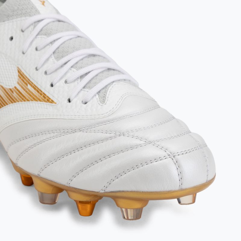 Futbalové kopačky Mizuno Morelia Neo IV Beta Elite Mix white/mp gold/cool gray 3c 7