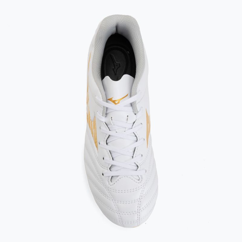 Detské futbalové kopačky Mizuno Monarcida Neo III Select FG white/mp gold 5