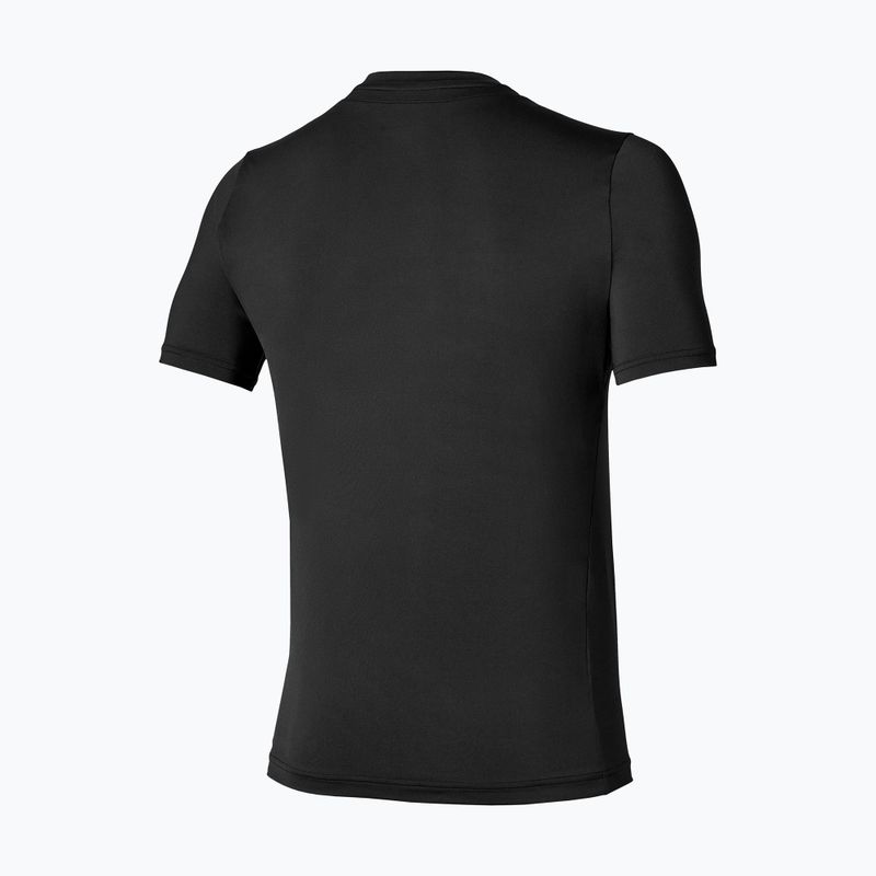 Pánske tenisové tričko Mizuno Tennis Core Short Sleeve Tee black/black 2