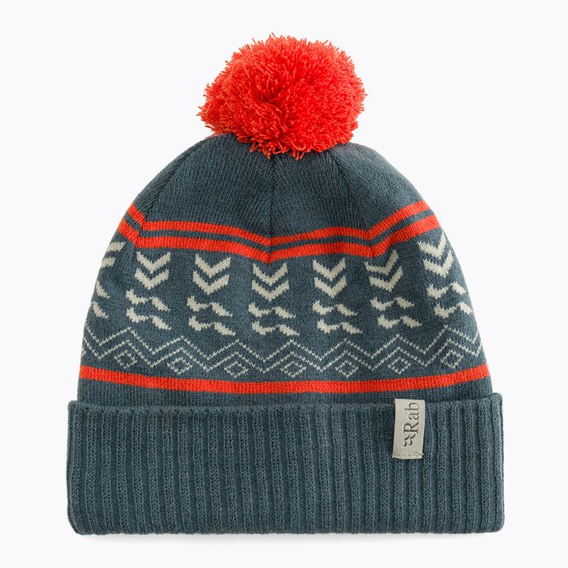 Zimná čiapka Rab Khroma Bobble orion blue/red grapefruit 5