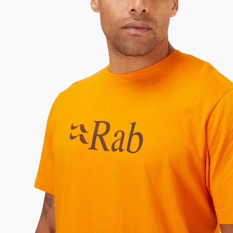 Pánske trekingové tričko Rab Stance Logo SS oranžové QCB-08-SUN-SML 3