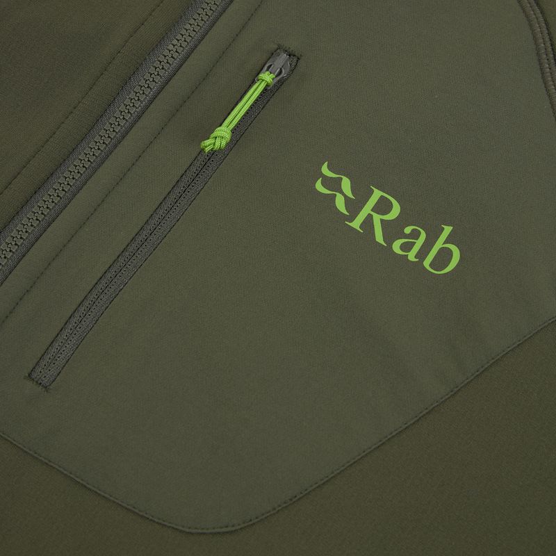 Pánska mikina Rab Superflux Hoody army QFE-89 3