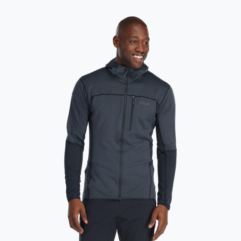Pánska trekingová bunda Rab Ascendor Hoody grey QFF-42