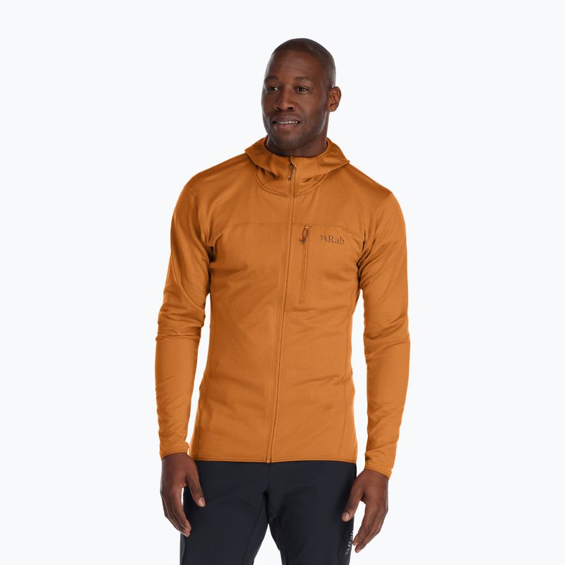 Pánska treková bunda Rab Ascendor Hoody orange QFF-42