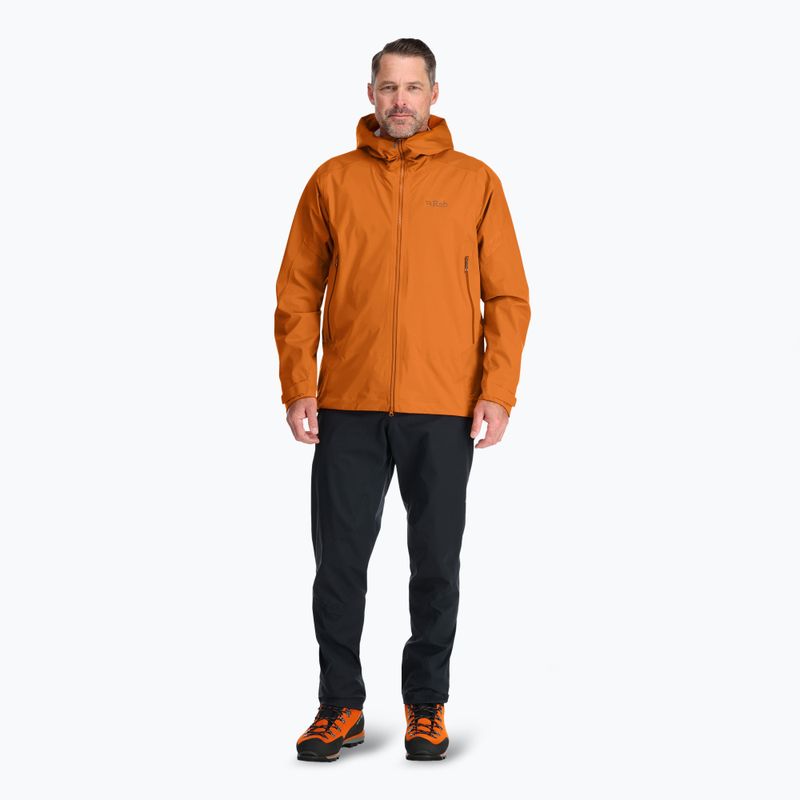 Pánska bunda do dažďa Rab Kinetic Alpine 2.0 marmalade 2