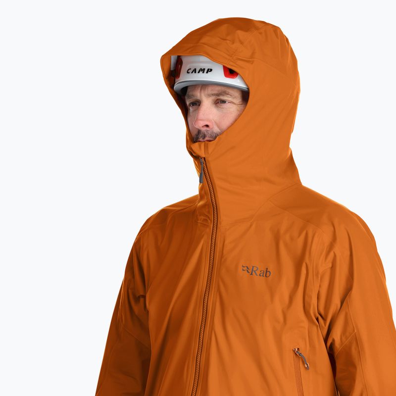 Pánska bunda do dažďa Rab Kinetic Alpine 2.0 marmalade 4