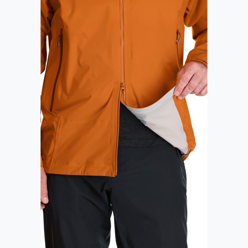 Pánska bunda do dažďa Rab Kinetic Alpine 2.0 marmalade 6