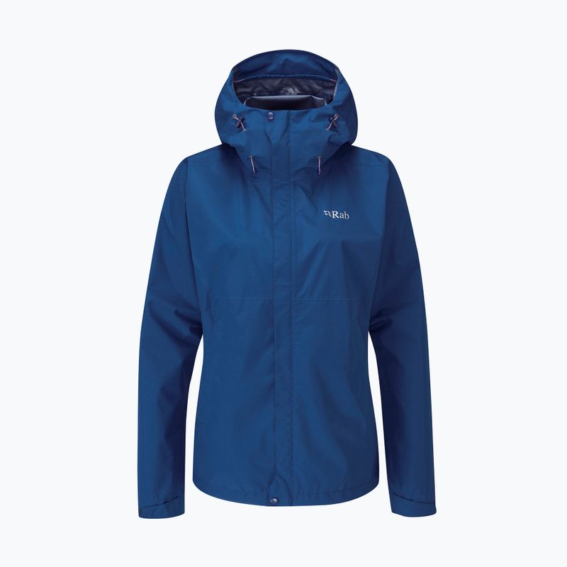 Dámska bunda do dažďa Rab Downpour Eco navy blue QWG-83 12