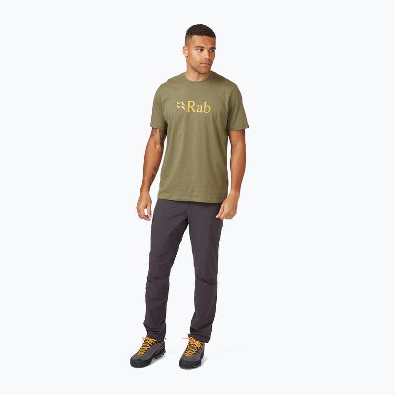 Pánske tričko Rab Stance Logo light khaki 2