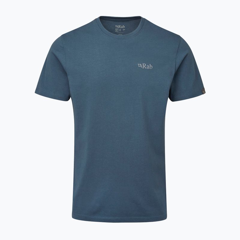 Pánske trekingové tričko Rab Stance Mountain Peak modré QCB-66 4