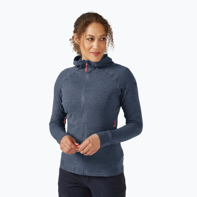Dámska trekingová bunda Rab Nexus Hoody šedá QFF-71