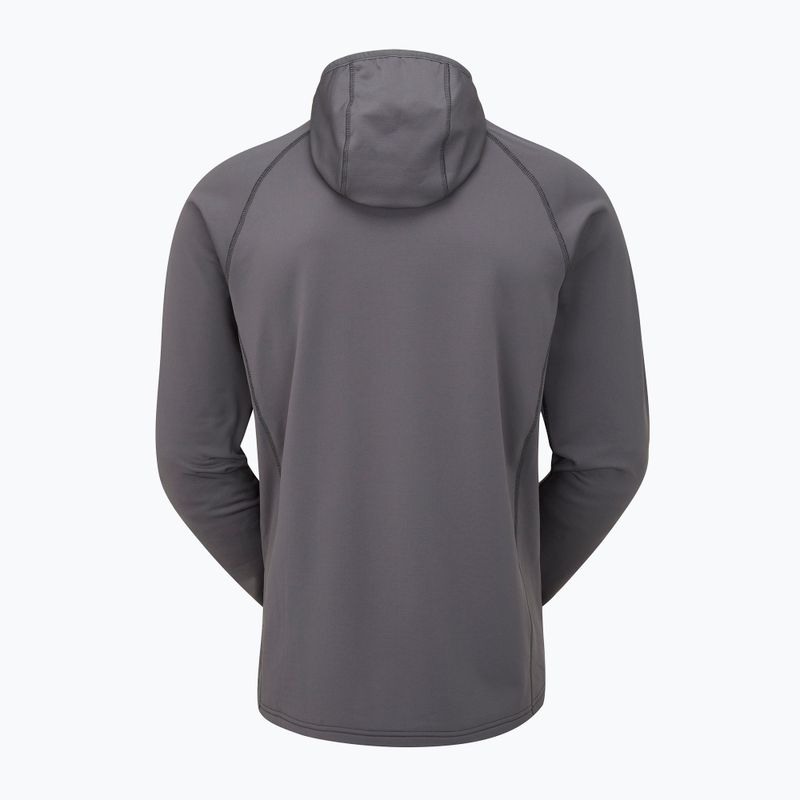 Pánska mikina Rab Superflux Hoody graphene/firecracker 10