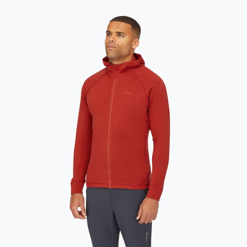 Pánska mikina Rab Nexus Hoody tuscan red 3