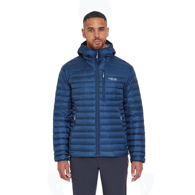 Pánska páperová bunda Rab Infinity Windstopper Hoody tempest blue 2