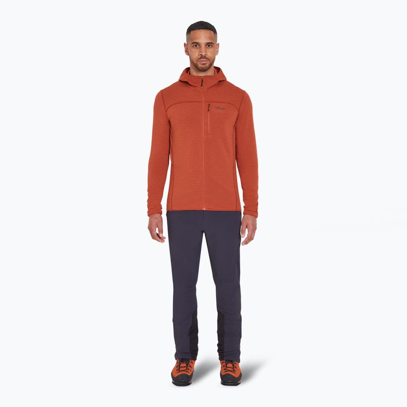 Pánska mikina Rab Ascendor Light Hoody tuscan red 2
