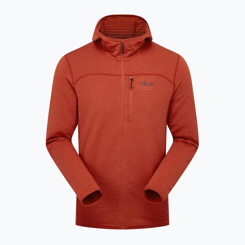Pánska mikina Rab Ascendor Light Hoody tuscan red 4