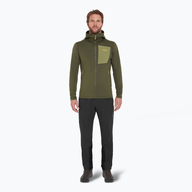 Pánska mikina Rab Superflux Hoody army QFG-13 2