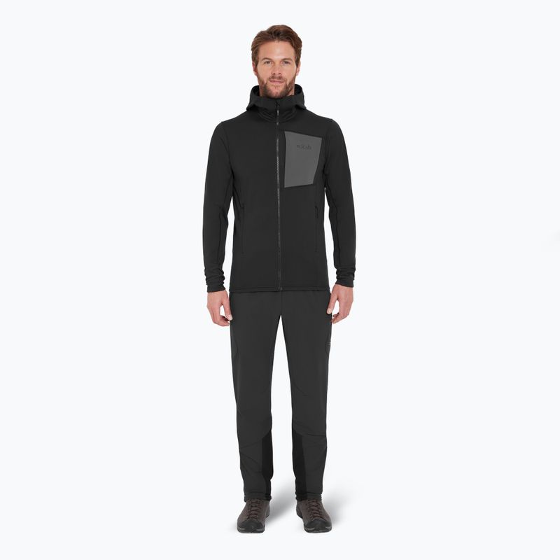 Pánska mikina Rab Superflux Hoody black QFG-13-BLK 2