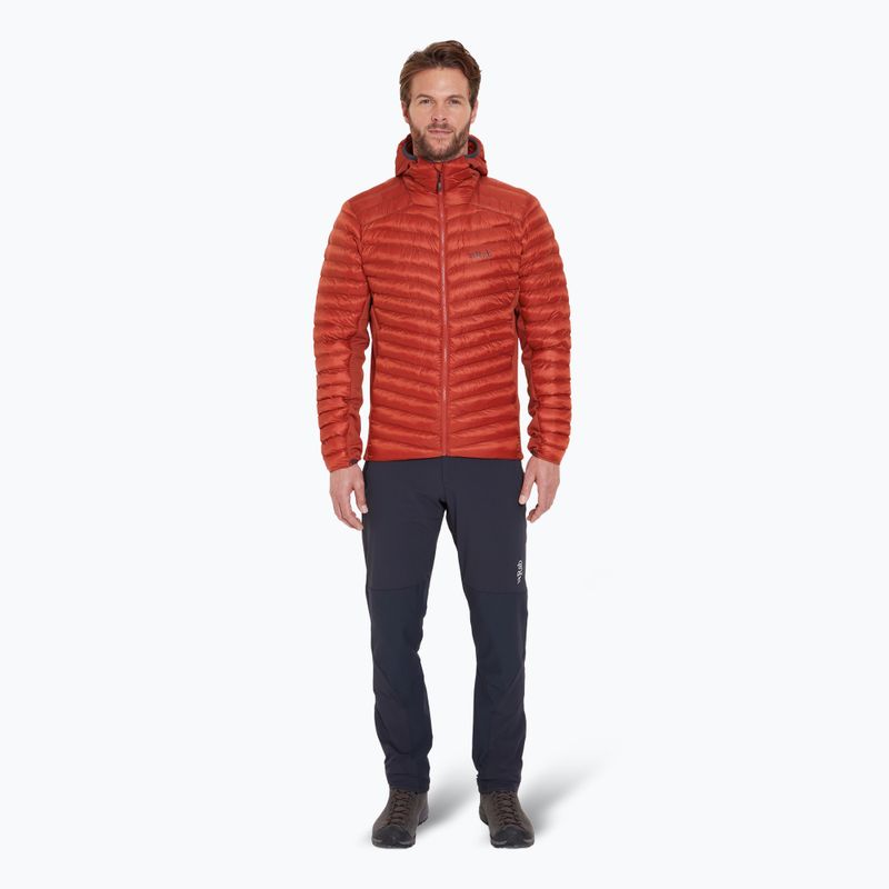 Pánska  páperová bunda  Rab Cirrus Flex Hoody tuscan red 2