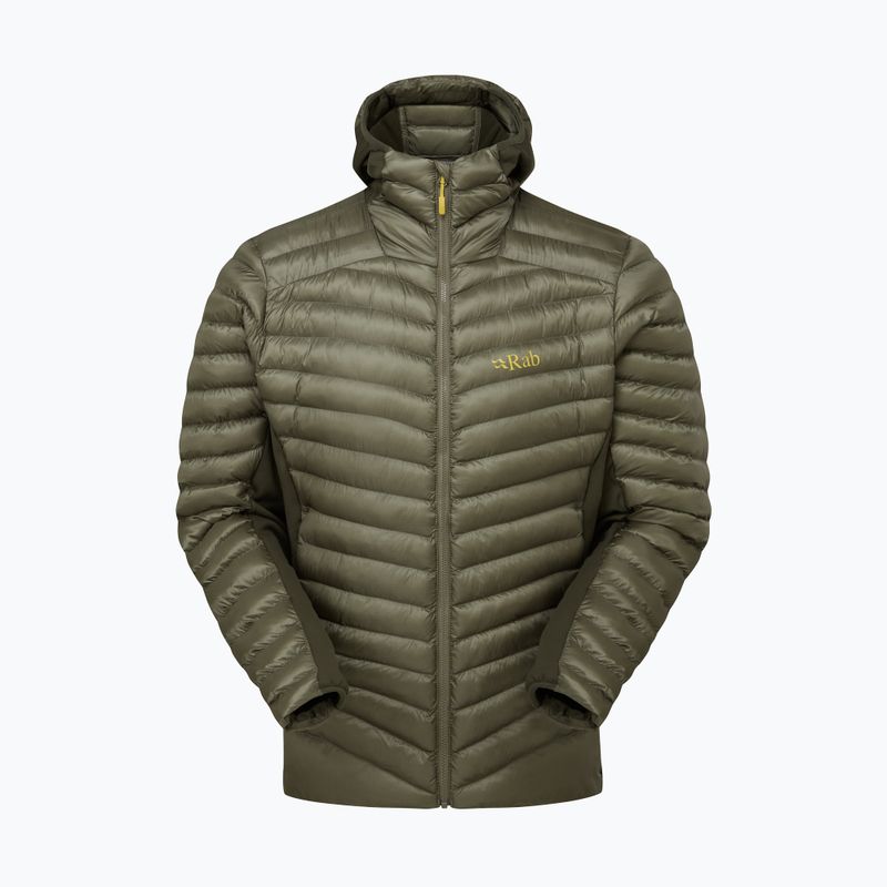 Pánska bunda Rab Cirrus Flex Hoody light khaki/army down 4