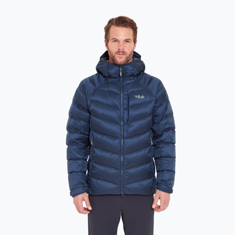 Pánska páperová bunda Rab Glaceon Pro Jacket tempest blue