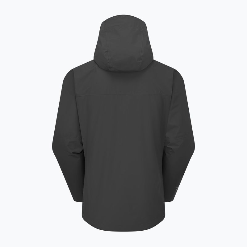 Pánska bunda do dažďa Rab Downpour black 2