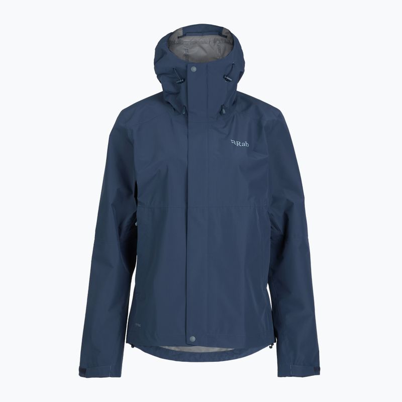 Dámska bunda do dažďa Rab Downpour tempest blue