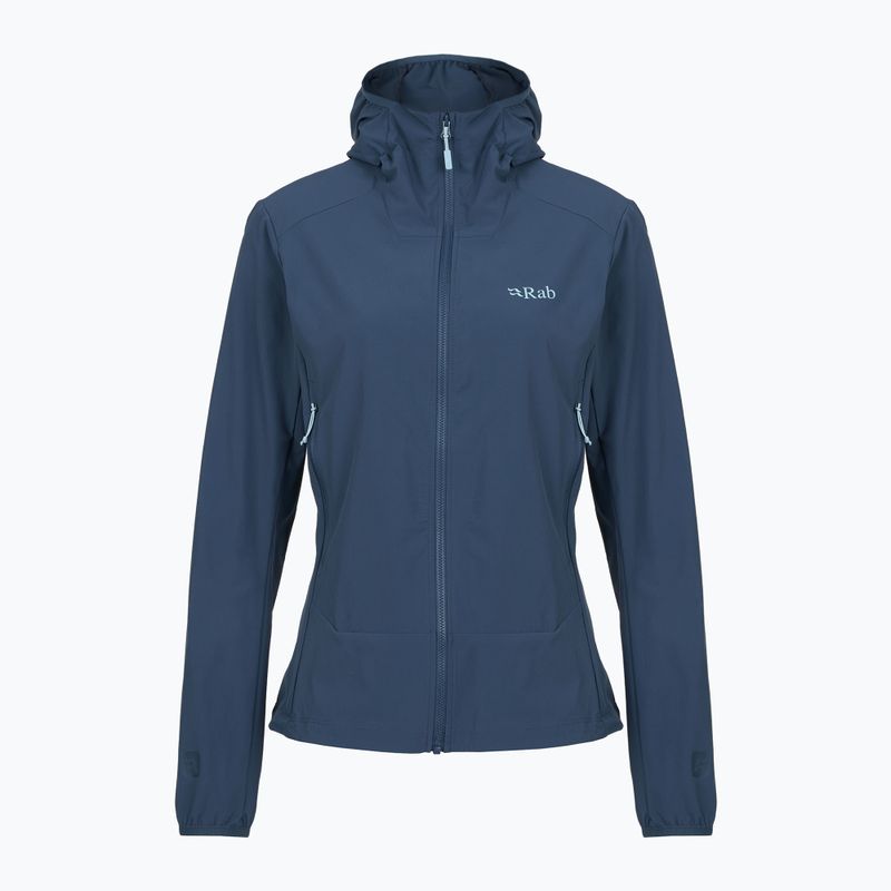 Dámska softshellová bunda Rab Borealis Hoody tempest blue