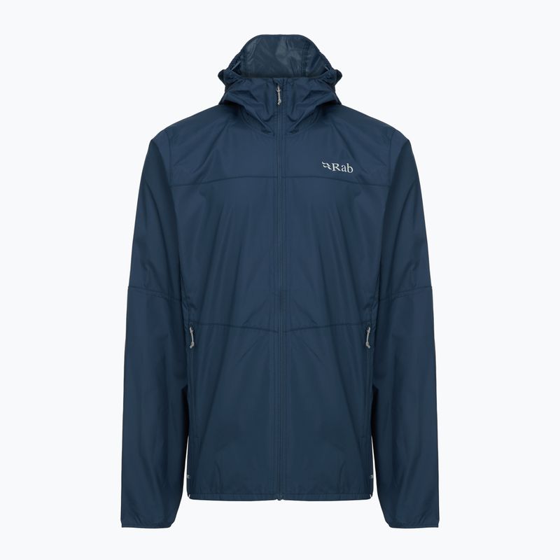 Pánska vetrovka Rab Windgather Hoody tempest blue